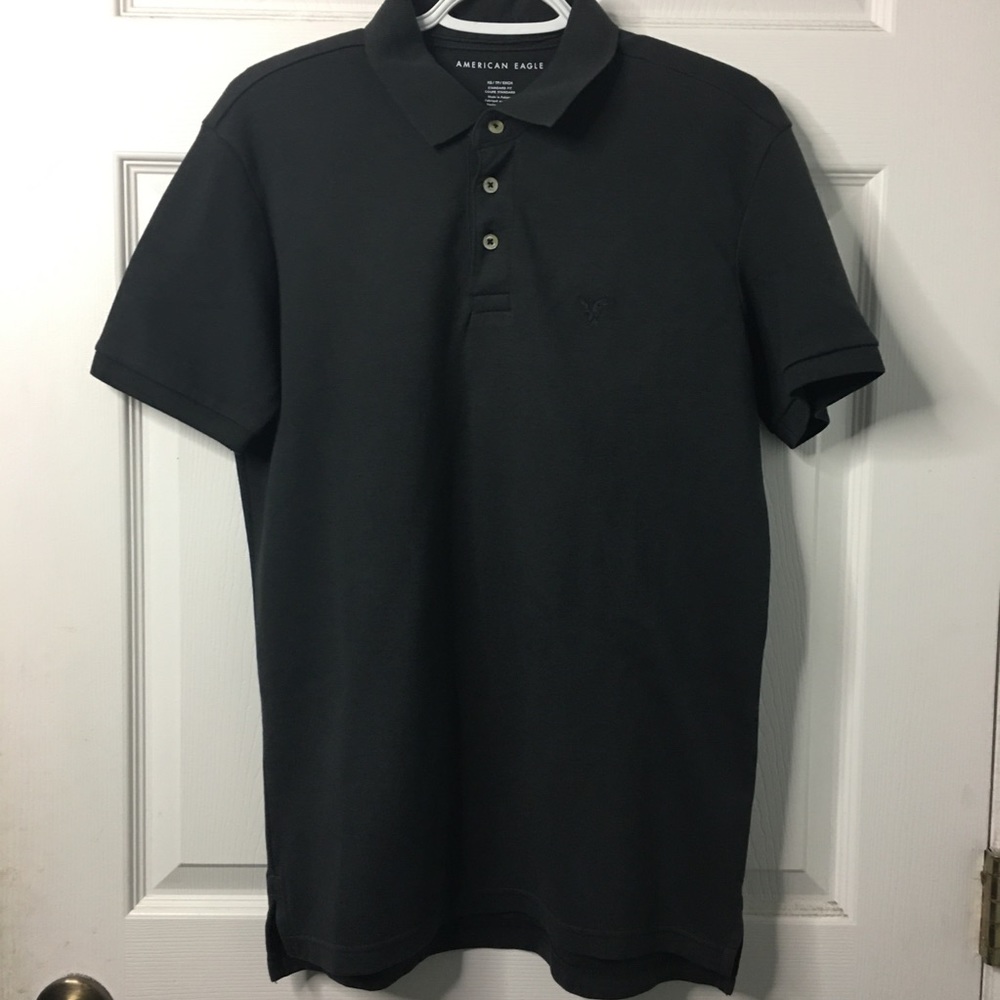 American Eagle Black Polo